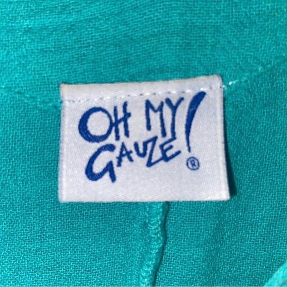 Oh My Gauze Top Womens XXL Size 3 Gauzy Cotton Lagenlook Summer Beachy Boho - Picture 10 of 11